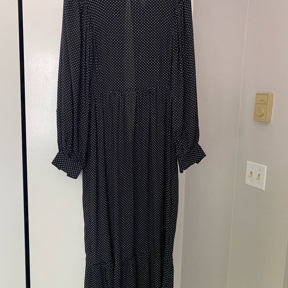 Long polka dots dress
